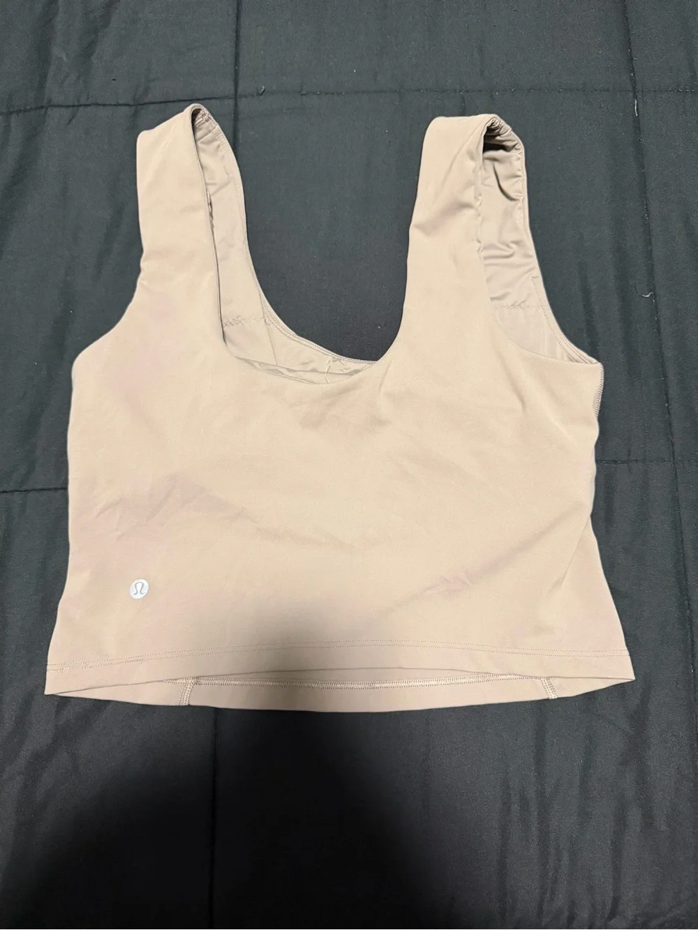 Women’s Lululemon Scoop Neck Cropped Tank Top - Beige